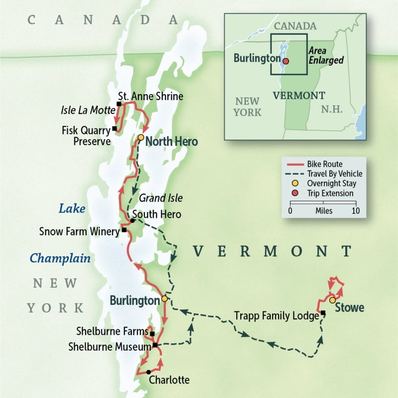 Vermont: Lake Champlain Islands, Burlington & Stowe

