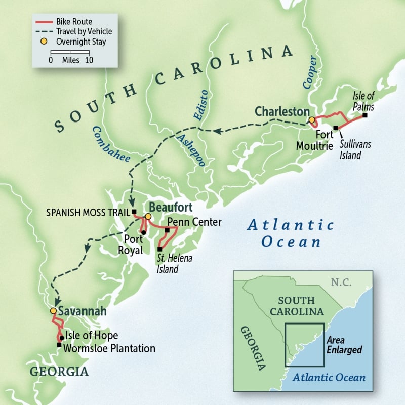 South Carolina & Georgia: Charleston to Savannah

