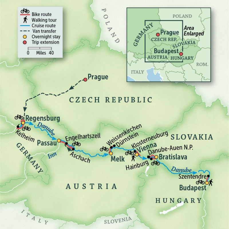 Danube Bike & River Cruise: Prague to Budapest
