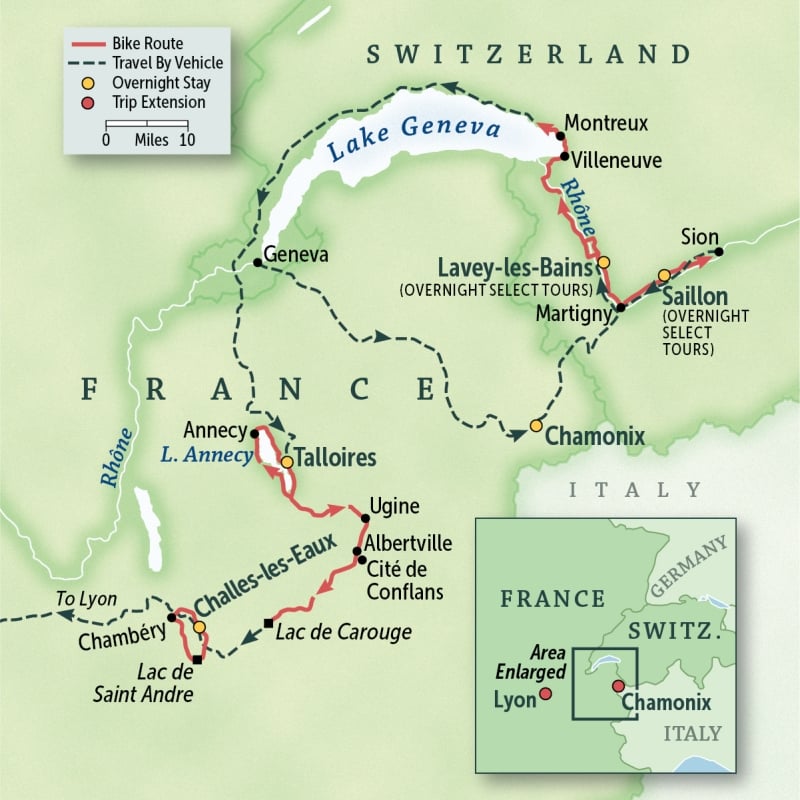 Switzerland & France: Lake Geneva, Annecy & Valleys of the Alps
