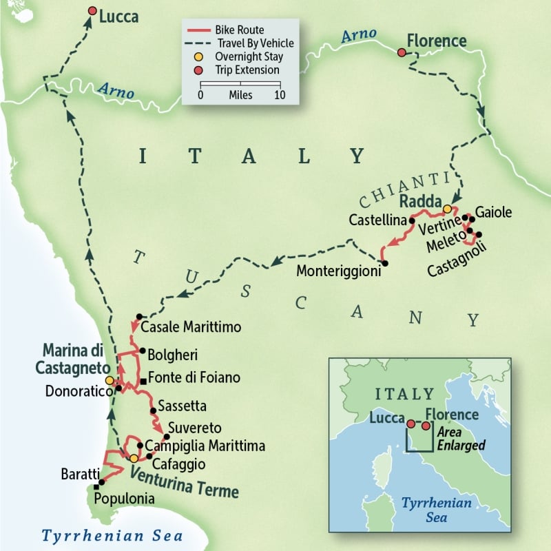 Italy: Tuscany, Chianti & Marina di Castagneto

