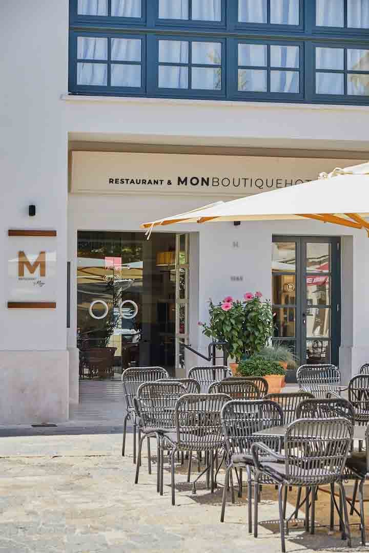 Exterior of Mon Boutique hotel in Spain.