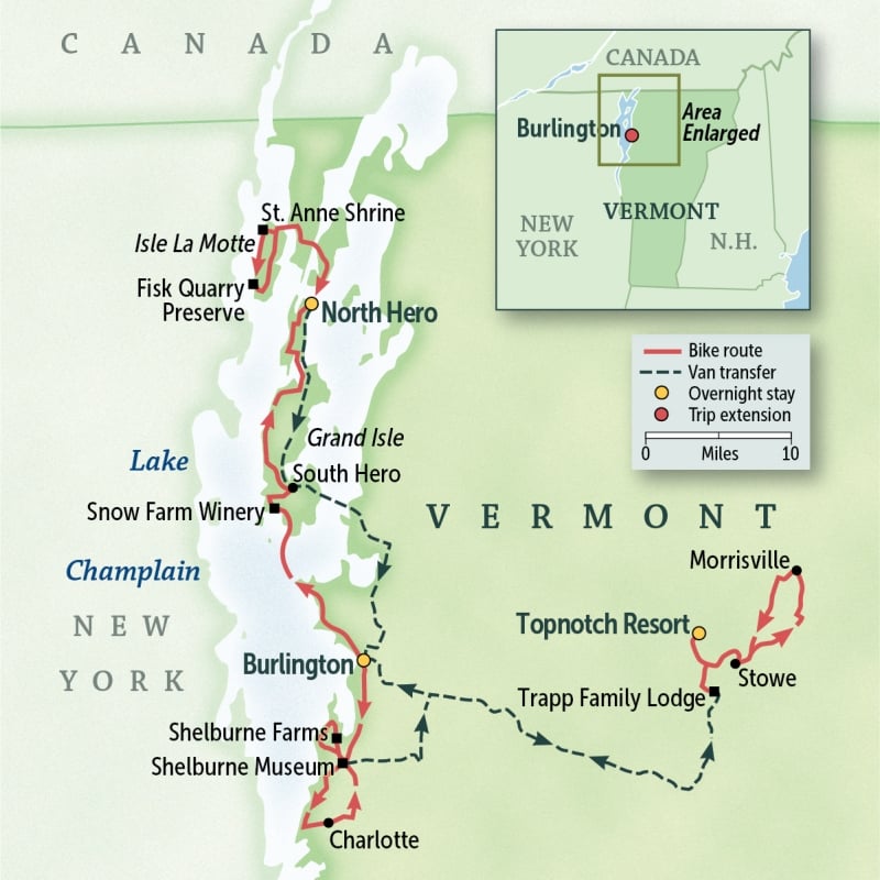 Vermont: Lake Champlain Islands, Burlington & Stowe
