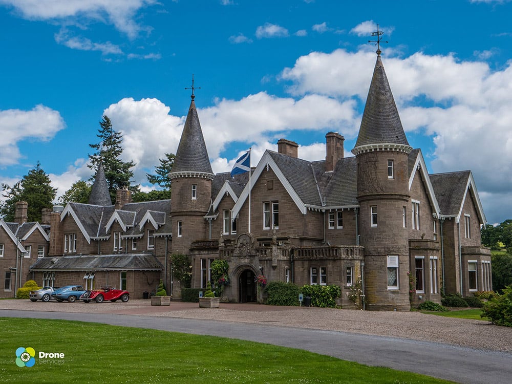 Exterior shot of the Ballathie House Hotel