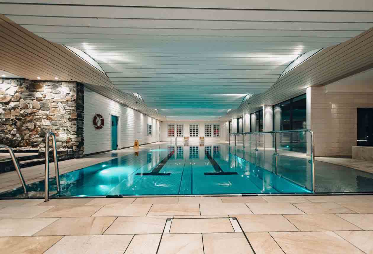 Lap pool at Hotel Ullensvang in Norway