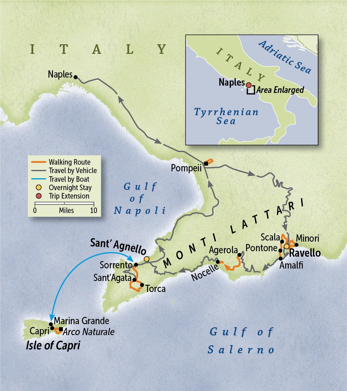 Italy: Pompeii, Capri & the Amalfi Coast