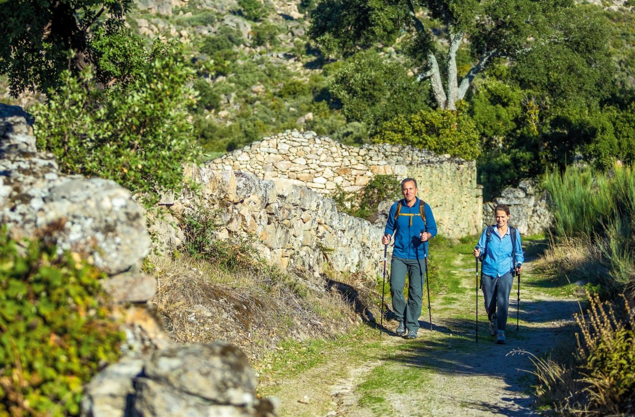 A man and woman hiking in Minho & the Douro Valley