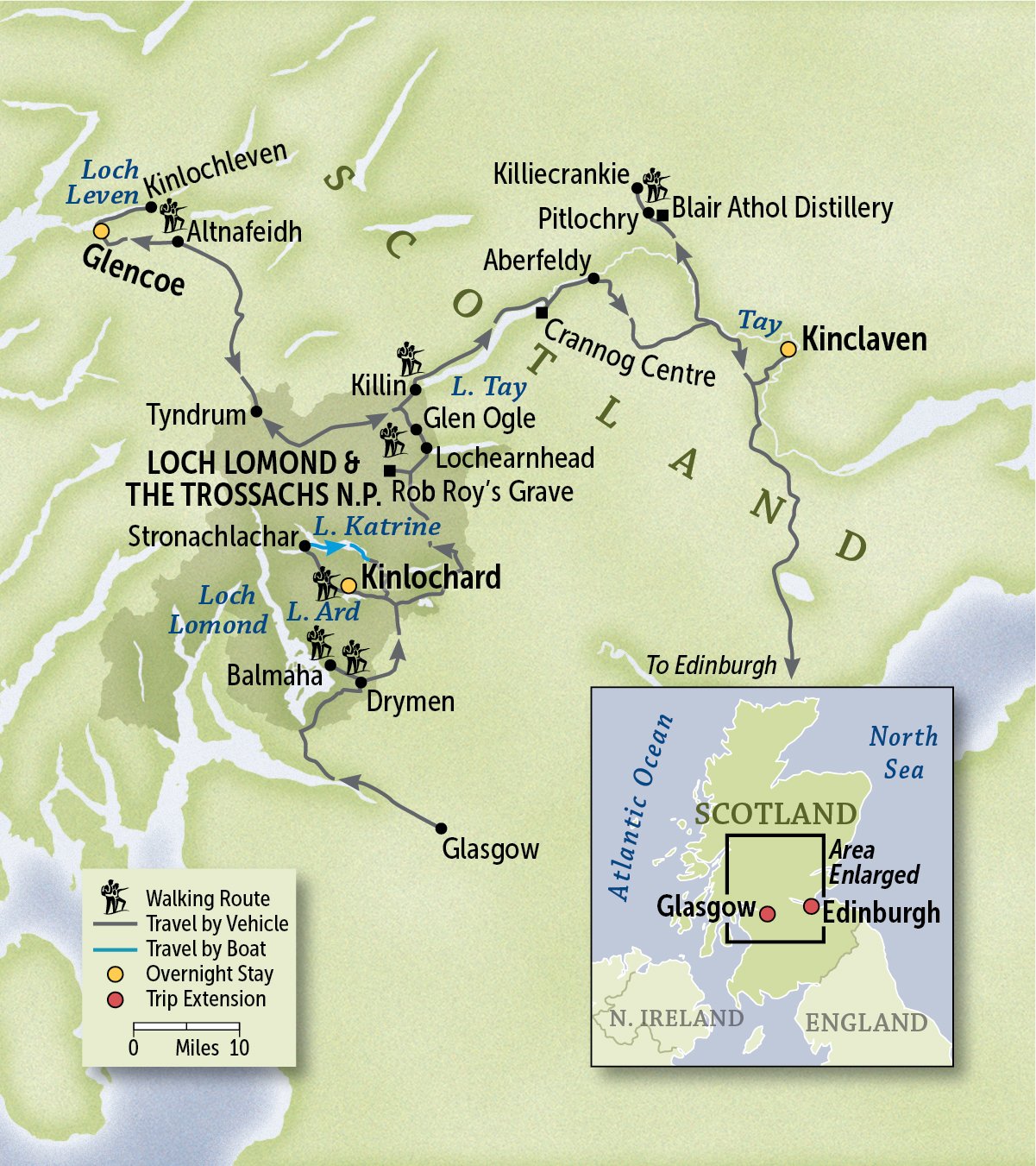 Map of the tour Scotland: The Highlands 27