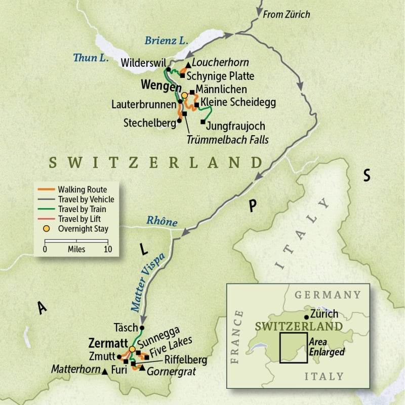 Switzerland: Zürich, Wengen & Zermatt
