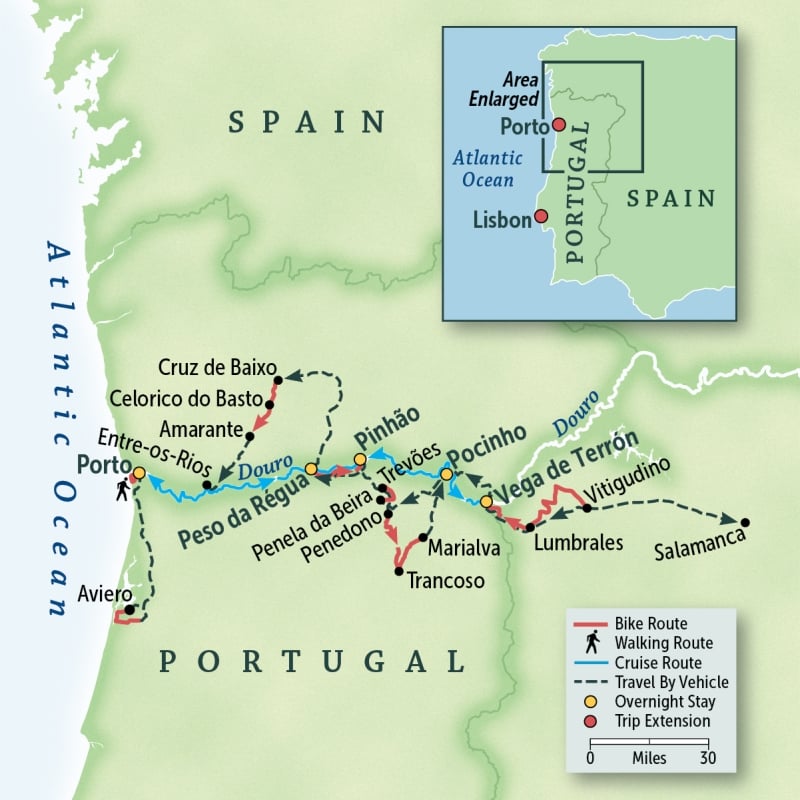Portugal & Spain Bike & River Cruise: Douro Valley
