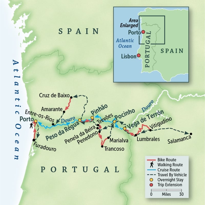 Portugal & Spain Bike & River Cruise: Douro Valley
