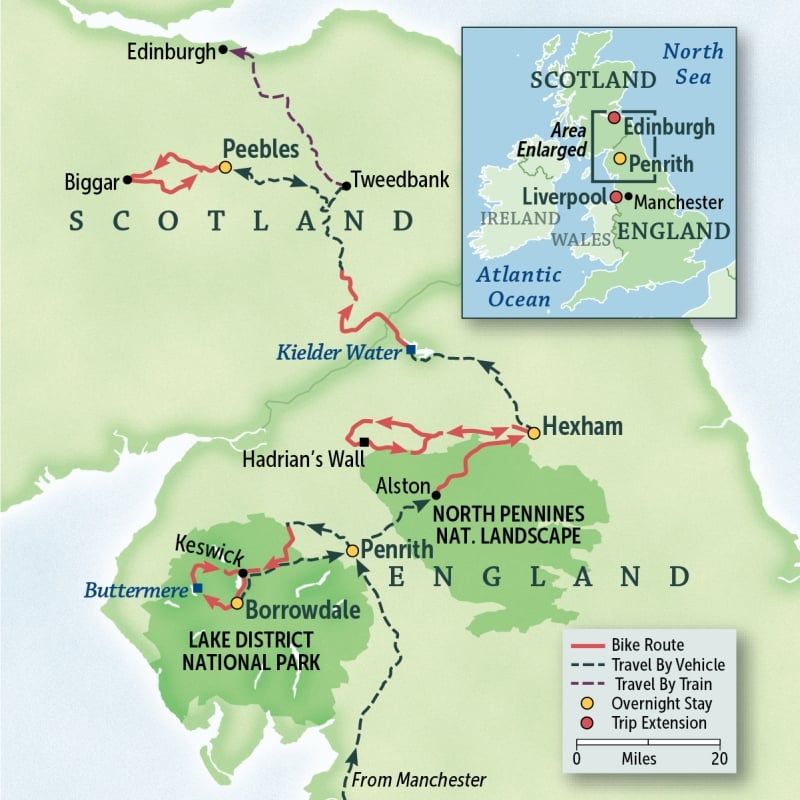 England & Scotland: Lake District to Edinburgh
