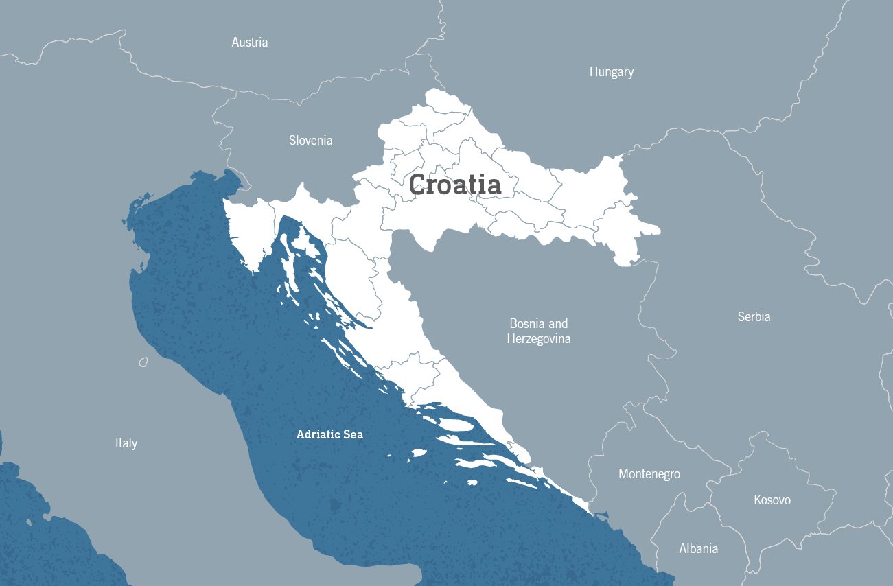 Map of Croatia