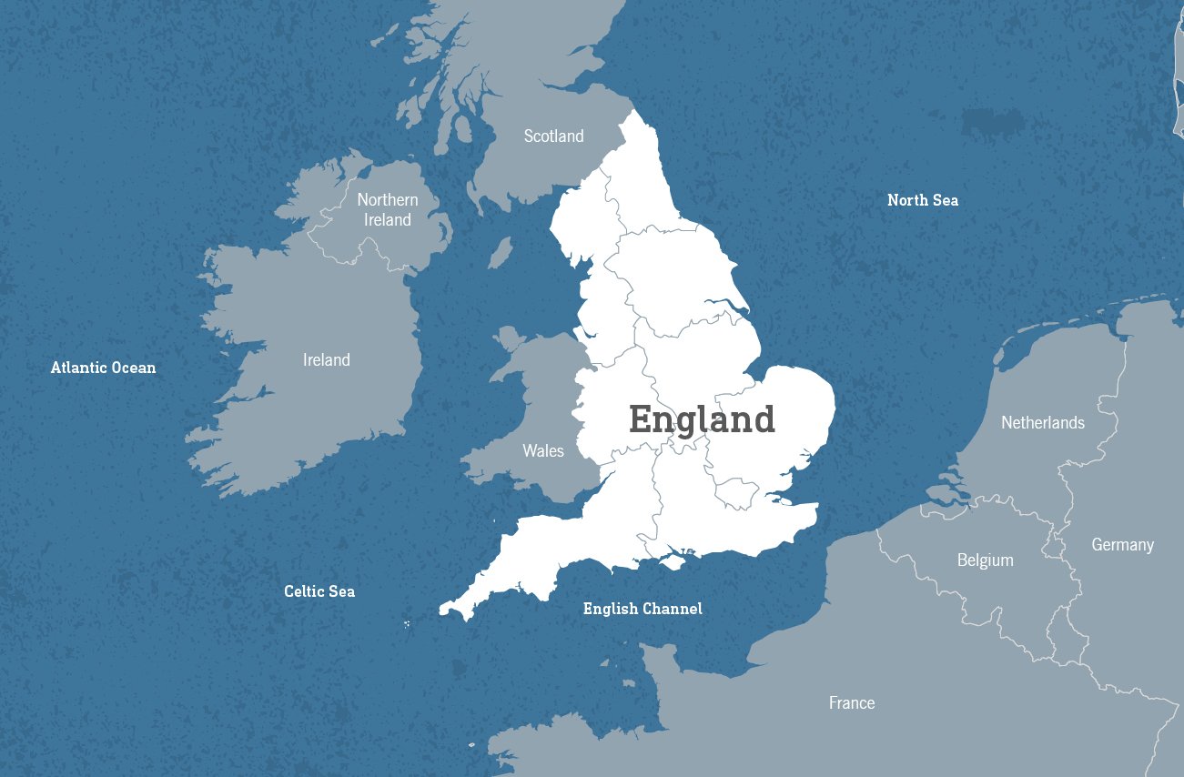 Map of England