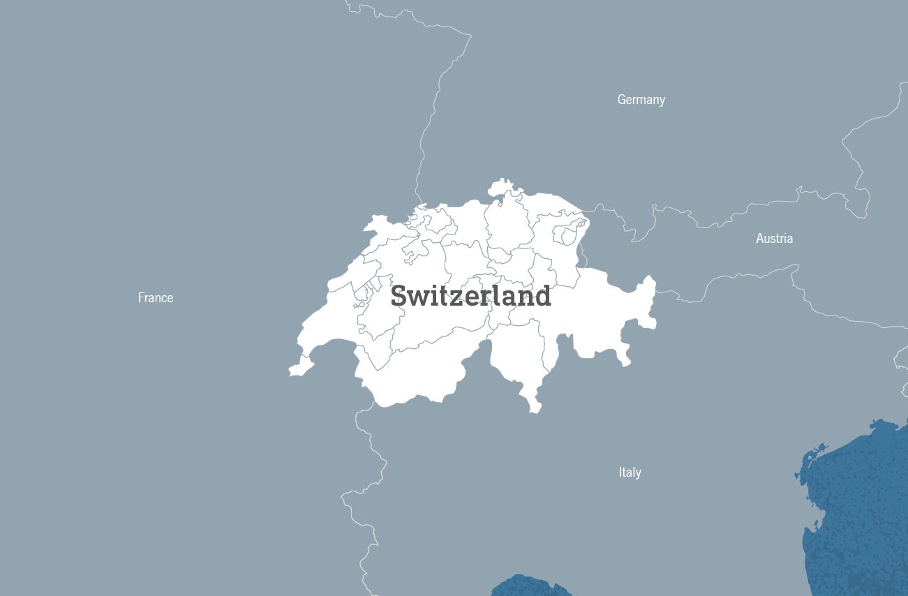 Map of Switzerland