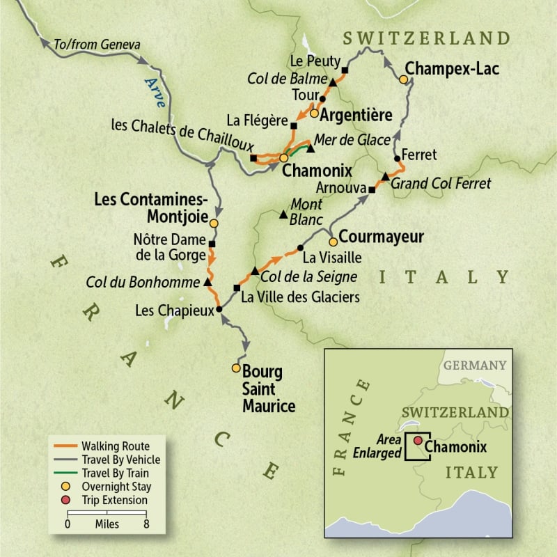 France, Italy & Switzerland: The Mont Blanc Circuit
