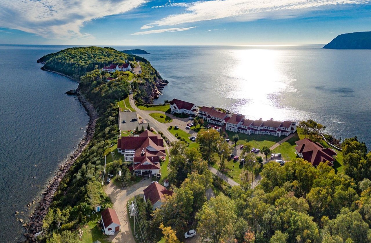 Scenic view from above of Nova Scotia