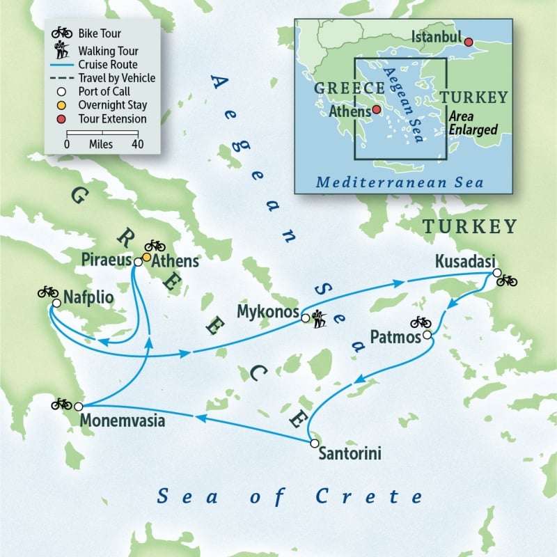 Greece & Turkey Bike & Cruise: Sail the Greek Islands by Yacht
